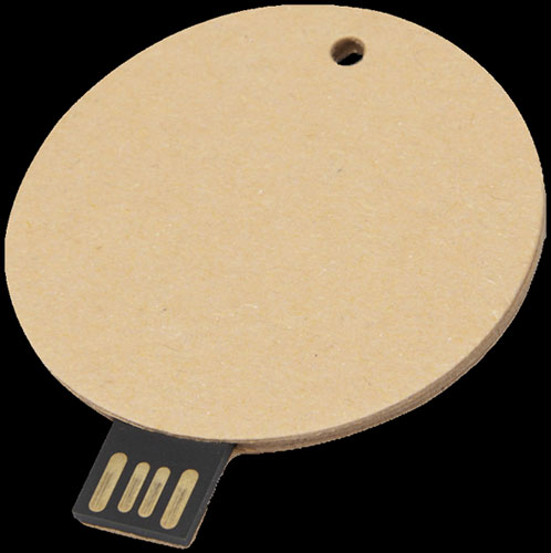 Chiavette USB Roundy Paper in carta riciclata