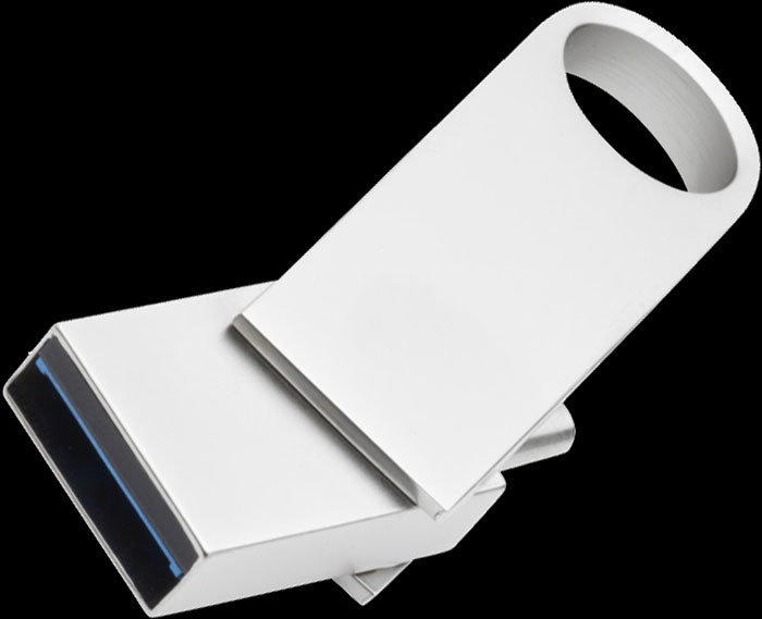 Chiavetta USB3 Type C in metallo a rotazione