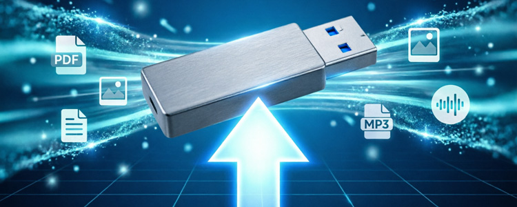 Caricamento file su Chiavette USB