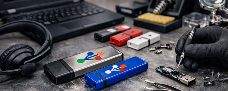 Supporto per ordinare chiavette usb